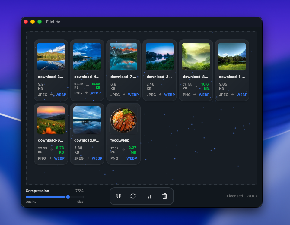 FileLite convert only feature demonstration